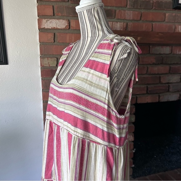 NWT Faherty Lanai Linen Blend Dress in Sol Stripe Sz XL - Picture 6 of 11